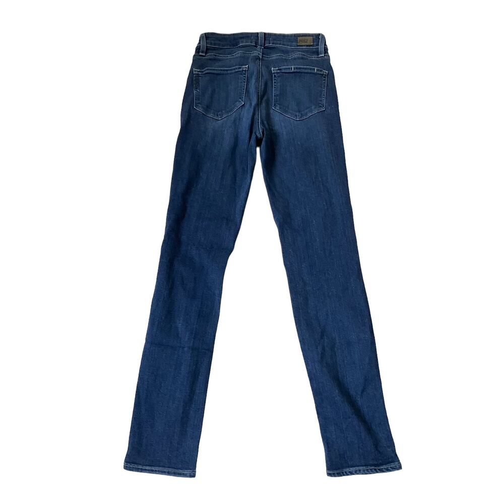 Paige Hoxton Crop Rollup Blue Distressed Jeans Women's Size 25 | 29-5